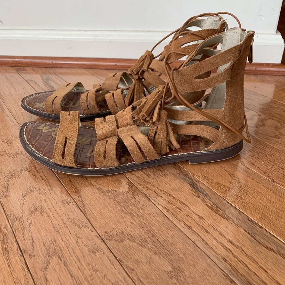 Sam Edelman Brown Suede Sandals.